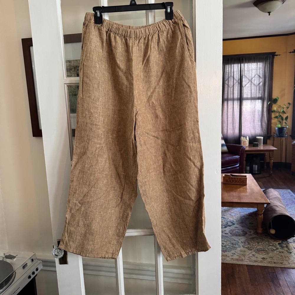 Flax line wide leg pants